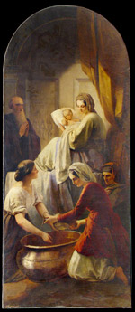 Рождество Богородицы, Т.А.Нефф (1805-1875), работа написана 1846-1848, холст, масло