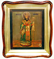 Икона свт. Феодосия Черниговского с частицей мощей