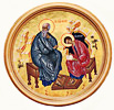 Святой Апостол и Евангелист Иоанн Богослов диктует Прохору Евангелие