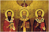12 февраля - Собор вселенских учителей и святителей Василия Великого, Григория Богослова и Иоанна Златоуста