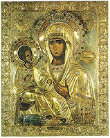 11 и 25 июля – память иконе Божией Матери «Троеручица»