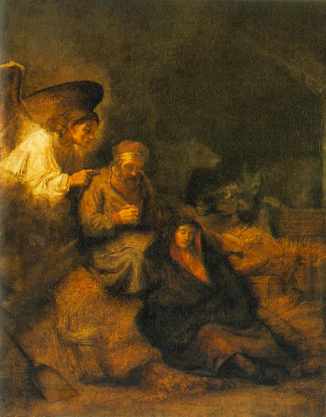 Сон Иосифа. Рембрандт Харменс ван Рейн, 1650-1655 гг. <br>Музей изобразительных искусств (Будапешт)