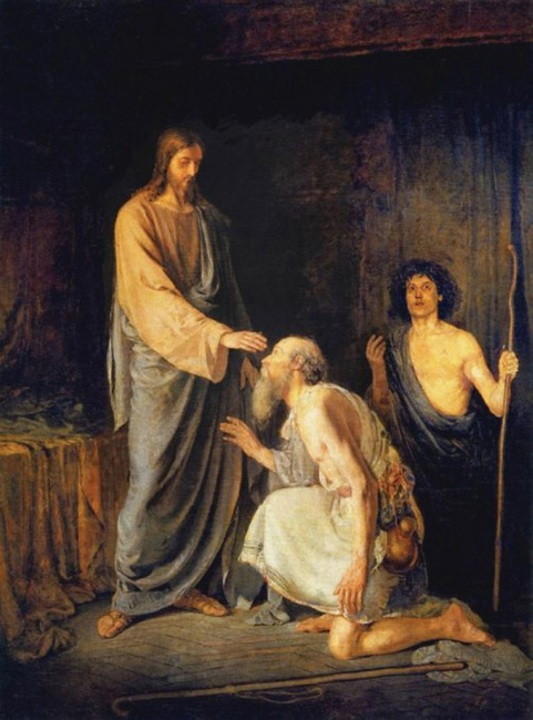 Исцеление слепых. Рябушкин А.П., 1888