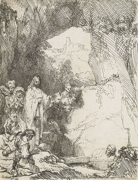 Воскрешение Лазаря. Рембрандт Харменс ван Рейн, 1642 г.