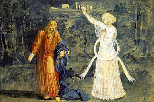 Христос в Гефсиманском саду. Явление Ангела. Иванов А.А. 1850 г.
