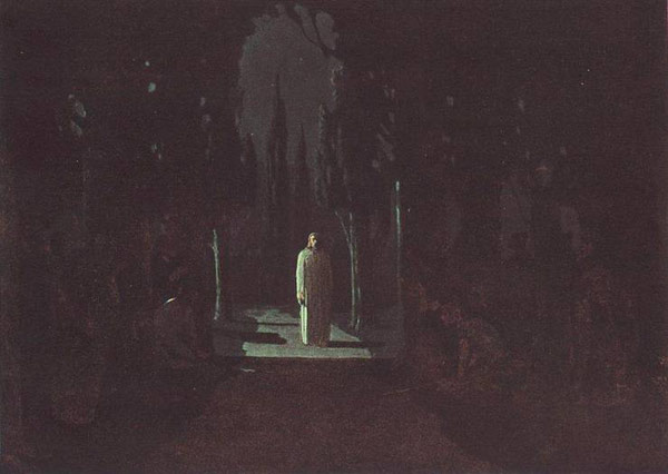 Христос в Гефсиманском саду. Куинджи А.И. 1901 г. <br>Государственный Русский музей, Санкт-Петербург