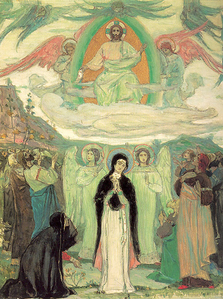 Вознесение Господне. Нестеров М.В. 1895 г.  <br>Государственный Русский музей, Санкт-Петербург 