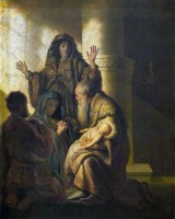 Симеон и Анна узнают Господа в Иисусе. ,  1627 г.