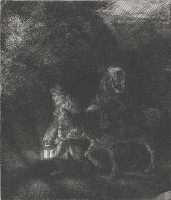 Бегство в Египет (ночная сцена). , 1651 г.