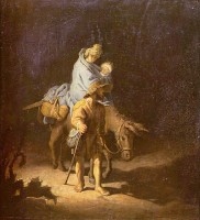 Бегство в Египет. , 1625 г.  <br>Музей изобразительных искусств, Тур.