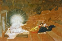 Ангел возвещает женщинам ,пришедшим к гробу, о воскресении. Христа, конец 1840-х-1850-е <br>Гос Третьяк
