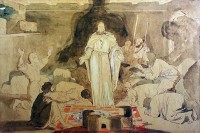 Явление Христа по воскресении одиннадцати ученикам. , конец 1840-х - 1850-е<br> Государственная Третьяковская галерея