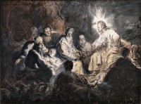 Иисус среди учеников.  , 1634 г.<br> Харлем, Музей Тейлера