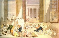 Проповедь Христа в храме.  1850 г.