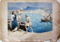 Господь Иисус Христос зовет рыбаков Андрея и Петра.  Церковно-археологический кабинет МДА
